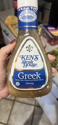 Greek With Feta Cheese And Black Olives Dressing, Greek With Feta Cheese And Black Olives