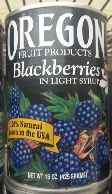 Whole Berries In Light Syrup, Blackberries