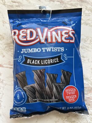 Black Licorice Jumbo Twists, Black Licorice