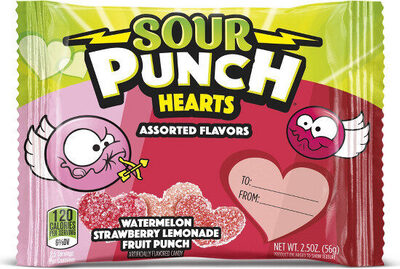 Watermelon Strawberry Lemonade Fruit Punch Hearts Candy, Watermelon Strawberry Lemonade Fruit Punch