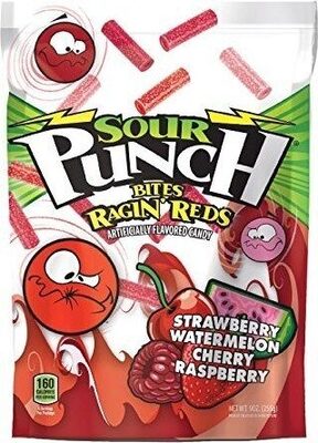 Rad Reds Strawberry, Watermelon, Cherry, Raspberry Flavored Candy Bites, Rad Reds