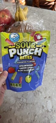 Assorted Bites, Strawberry Green Apple Blue Raspberry