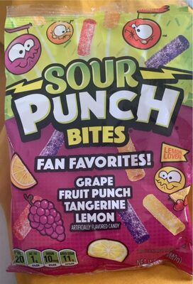 Grape, Fruit Punch, Tangerine, Lemon Flavored Candy, Grape, Fruit Punch, Tangerine, Lemon