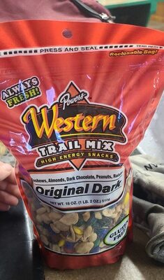 Original Dark Western Trail Mix High Energy Snacks, Original Dark