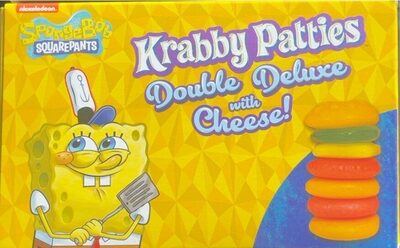 Double Deluxe With Cheese! Krabby Patties Gummy Candy, Double Deluxe With Cheese!