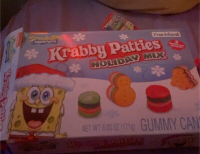 Holiday Mix Krabby Patties Gummy Candy, Holiday Mix
