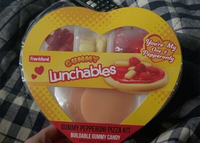 Pepperoni Pizza Buildable Gummy Candy, Watermelon, Strawberry, Pineapple, Mango