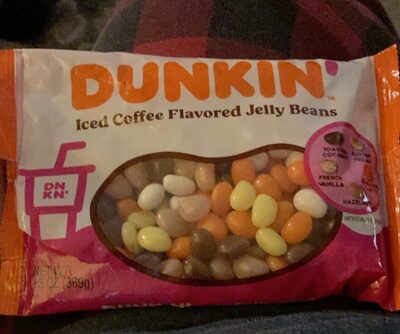 Iced Coffee Flavored Jelly Beans, Toasted Coconut; Butter Pecan; French Vanilla; Caramel Latte; Hazelnut