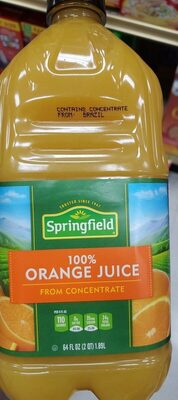 100% Orange Juice From Concentrate, Orange