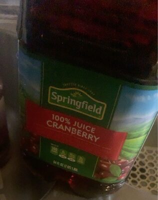 Cranberry Flavored 100% Juice Blend With Two Other Fruit Juices From Concentrate, Cranberry