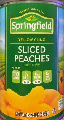 Yellow Cling Sliced Peaches In Heavy Syrup