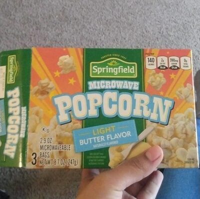 Light Butter Microwave Popcorn, Light Butter