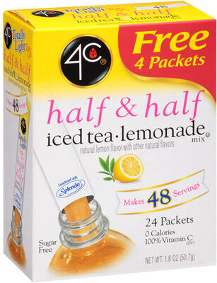 Half & Half Iced Tea Lemonade Mix, Natural Lemon