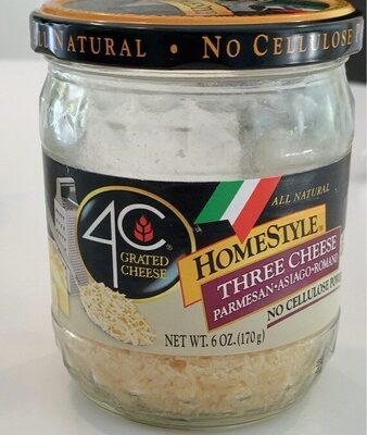 Homestyle Three Cheese Parmesan, Asiago, Romano Grated Cheese, Homestyle Three Cheese Parmesan, Asiago, Romano