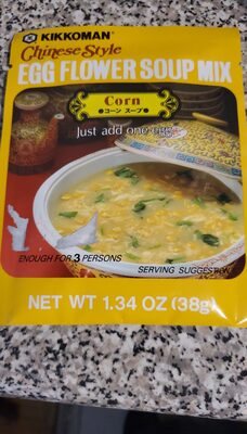 Kikkoman, Chinese Style Egg Flower Soup Mix, Corn, Corn