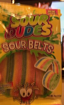 Rainbow Berry Flavor Sour Belts, Rainbow Berry