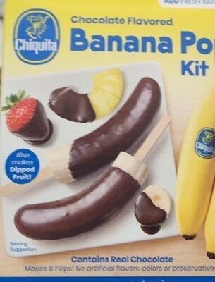 Chocolate Flavored Banana Pop Kit, Chocolate