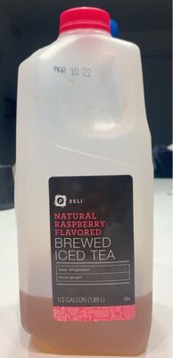 Natural Raspberry Flavored Brewed Iced Tea, Natural Raspberry