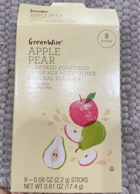 Apple Pear Flavored Powdered Drink Mix, Apple Pear