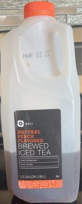Natural Peach Flavored Brewed Iced Tea, Natural Peach