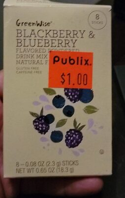 Blackberry & Blueberry Flavored Powdered Drink Mix, Blackberry & Blueberry
