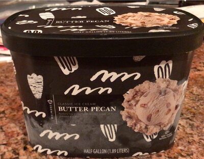 Butter Pecan Classic Buttery Ice Cream With Brown Sugar And Roasted Pecans, Butter Pecan