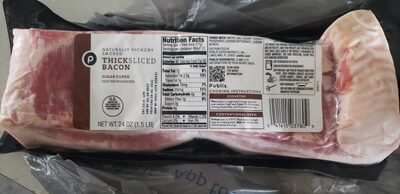 Hickory Smoked Thick Sliced Bacon, Hickory Smoked