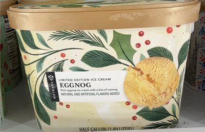 Eggnog Rich Eggnog Ice Cream With A Kiss Of Nutmeg Limited Edition Ice Cream, Eggnog
