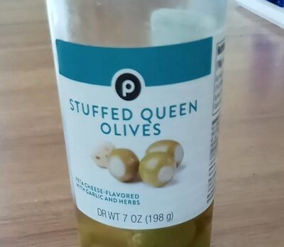 Feta Cheese-Flavored With Garlic And Herbs Stuffed Queen Olives, Feta Cheese-Flavored With Garlic And Herbs