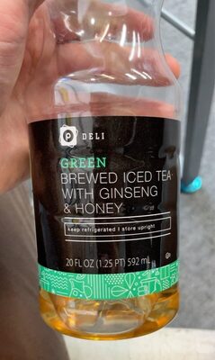 Green Brewed Iced Tea With Ginseng & Honey, Green With Ginseng & Honey
