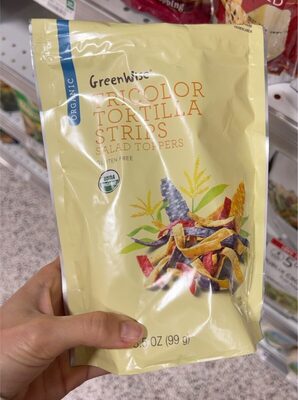 Tricolor Tortilla Strips Salad Toppers, Tricolor Tortilla Strips