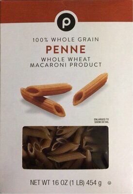 Penne, Whole Wheat Macaroni Product