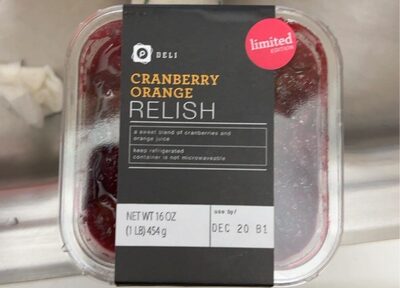 Cranberry Orange Relish, Cranberry Orange