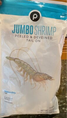 Peeled & Deveined Tail On Jumbo Shrimp