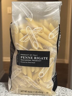 Macaroni Product, Bronze Cut, Slow Dried Penne Rigate