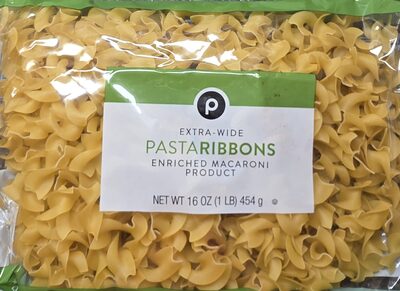 Enriched Macaroni Product, Extra-Wide Pastaribbons