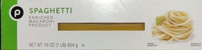 Enriched Macaroni Product, Spaghetti