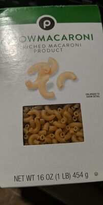 Enriched Macaroni Product, Elbowmacaroni