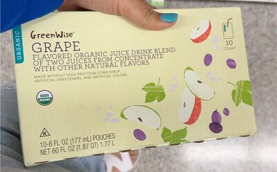 Flavored Organic Juice Drink, Grape