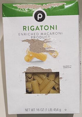 Enriched Macaroni Product, Rigatoni