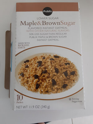 Lower Maple & Brown Sugar Flavored Instant Oatmeal, Lower Maple & Brown Sugar