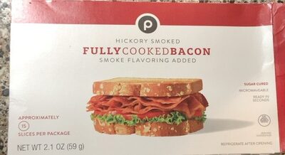 Hickory Smoked Fully Cooked Bacon, Hickory Smoked
