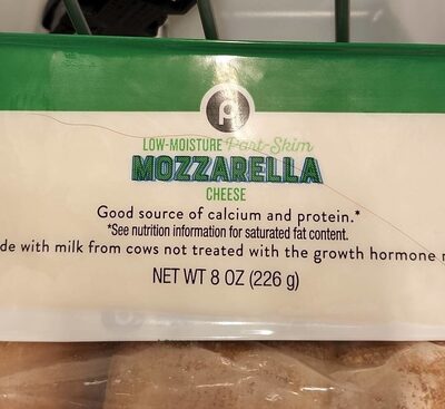 Mozzarella Low-Moisture Part-Skim Cheese, Mozzarella