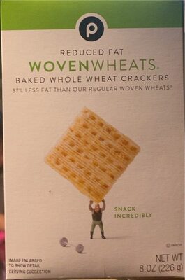 Wovenwheats Reduced Fat Baked Whole Wheat Crackers, Wovenwheats