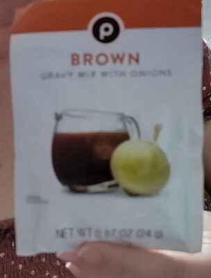 Brown Gravy Mix With Onions, Brown