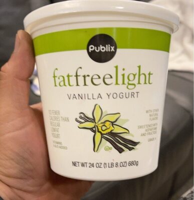 Blended Vanilla Flavored Light Lowfat Yogurt, Blended Vanilla