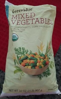 Mixed Vegetables Includes Carrots, Corn, Green Beans & Green Peas, Mixed Vegetables