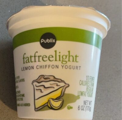 Light Blended Lemon Chiffon Lowfat Yogurt, Light Blended Lemon Chiffon