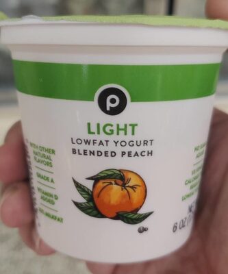 Light Blended Peach Lowfat Yogurt, Light