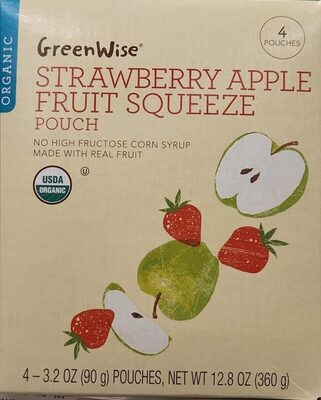 Strawberry Apple Fruit Squeeze, Strawberry Apple